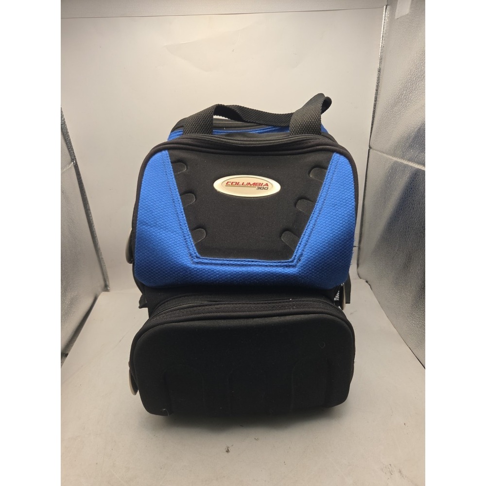 Bowling Ball Bag Columbia 300 Single Tote Black And Blue- Used Nice
